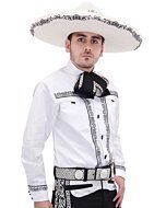 Camisa Charra Tradicional WD 11-838 Color Blanco