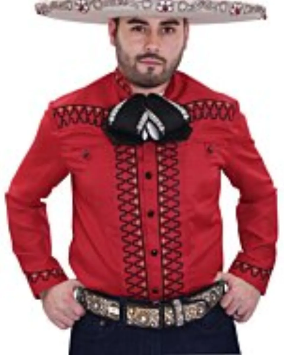Camisa Charra Moderna WD Boots 763 Rojo