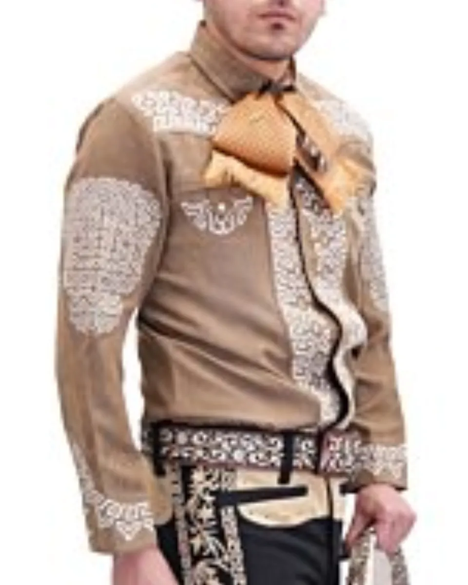 Camisa Charra El Dorado WD 11-809 Gamuza Beige