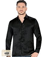 Camisa Negra De Moda Lamasini 4458