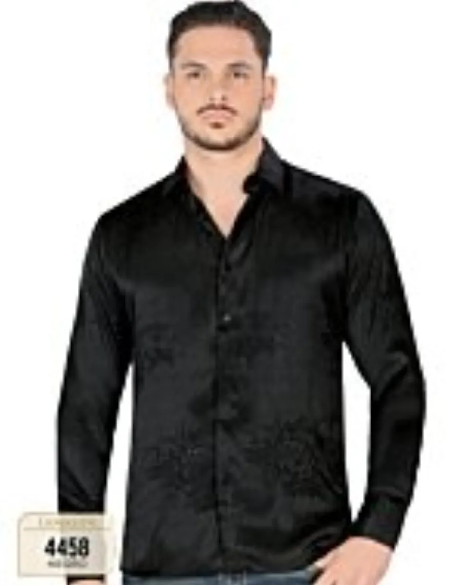 Camisa Negra De Moda Lamasini 4458