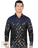 Camisa Manga Larga Color Navy Lamasini 4460