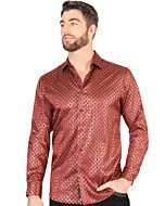 Camisa Burgundy De Moda El Señor De Los Cielos 44552