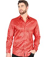 Camisa Roja Manga Larga EL Señor De Los Cielos 44577