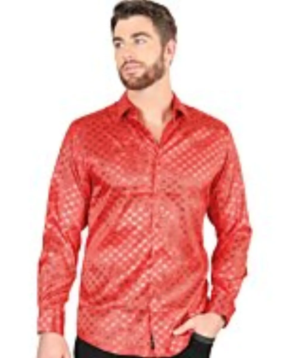 Camisa Roja Manga Larga EL Señor De Los Cielos 44577