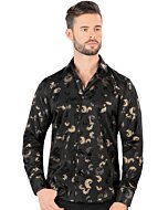 Camisa Negra Modern Fit Montero 0806