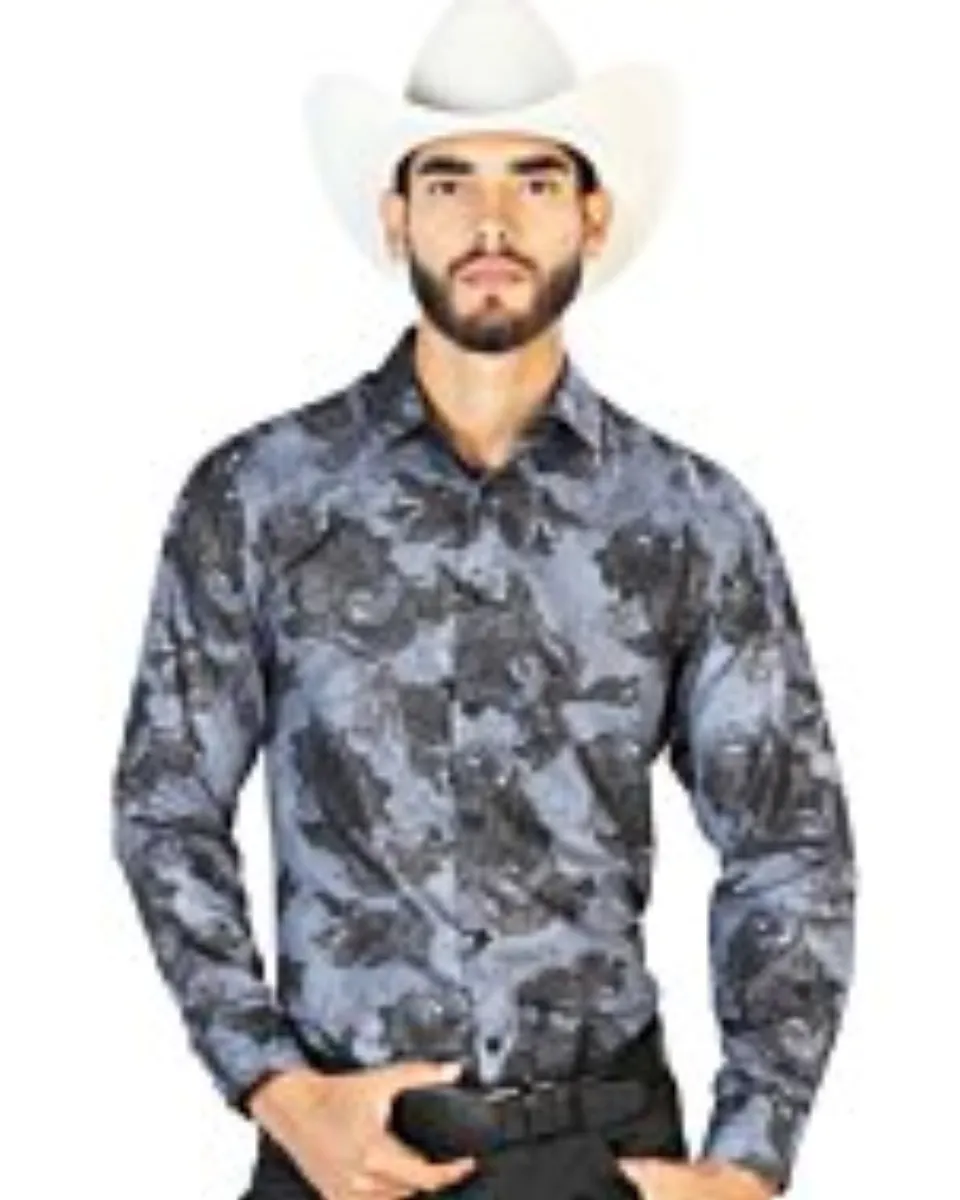 Camisa Fina El Señor De Los Cielos 43775 Negra