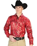 Camisa Fina El Señor De Los Cielos 43796 Color Vino