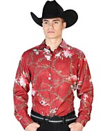 Camisa Fina El Señor De Los Cielos 43879 Color Vino