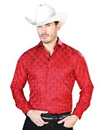 Camisa Jacquard Centenario 43739 Color Rojo