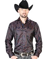 Camisa Color Azul Jacquard Centenario 43752