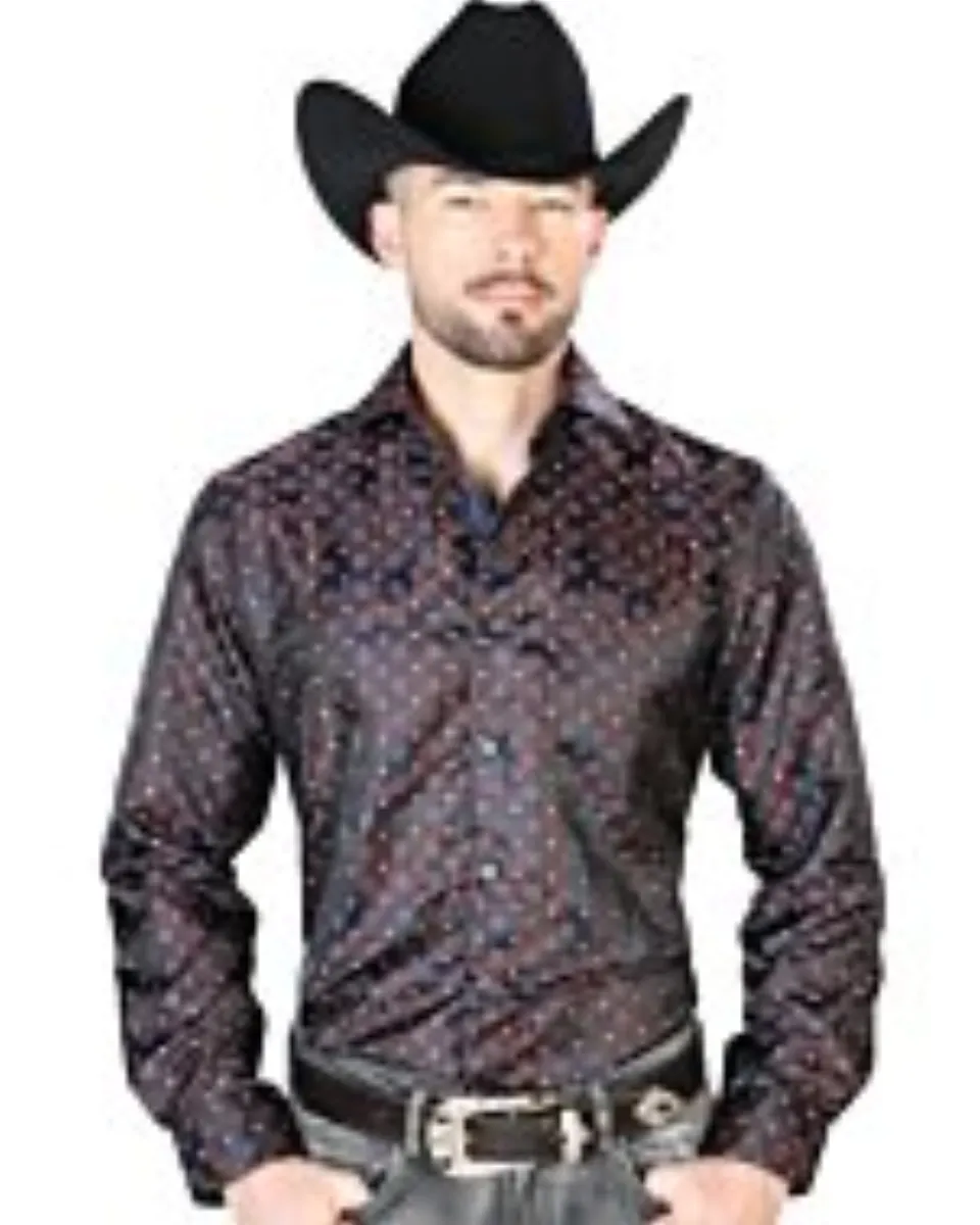 Camisa Color Azul Jacquard Centenario 43752