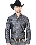 Camisa Color Negro Jacquard Centenario 43760