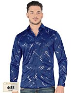 Camisa Lamasini De Moda Color Azul Rey 4468