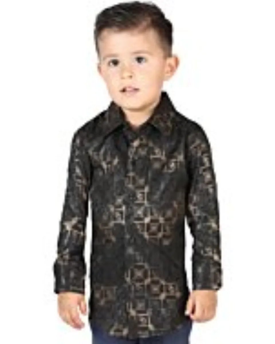 Camisa De Vestir Negra Para Niño El General 44582