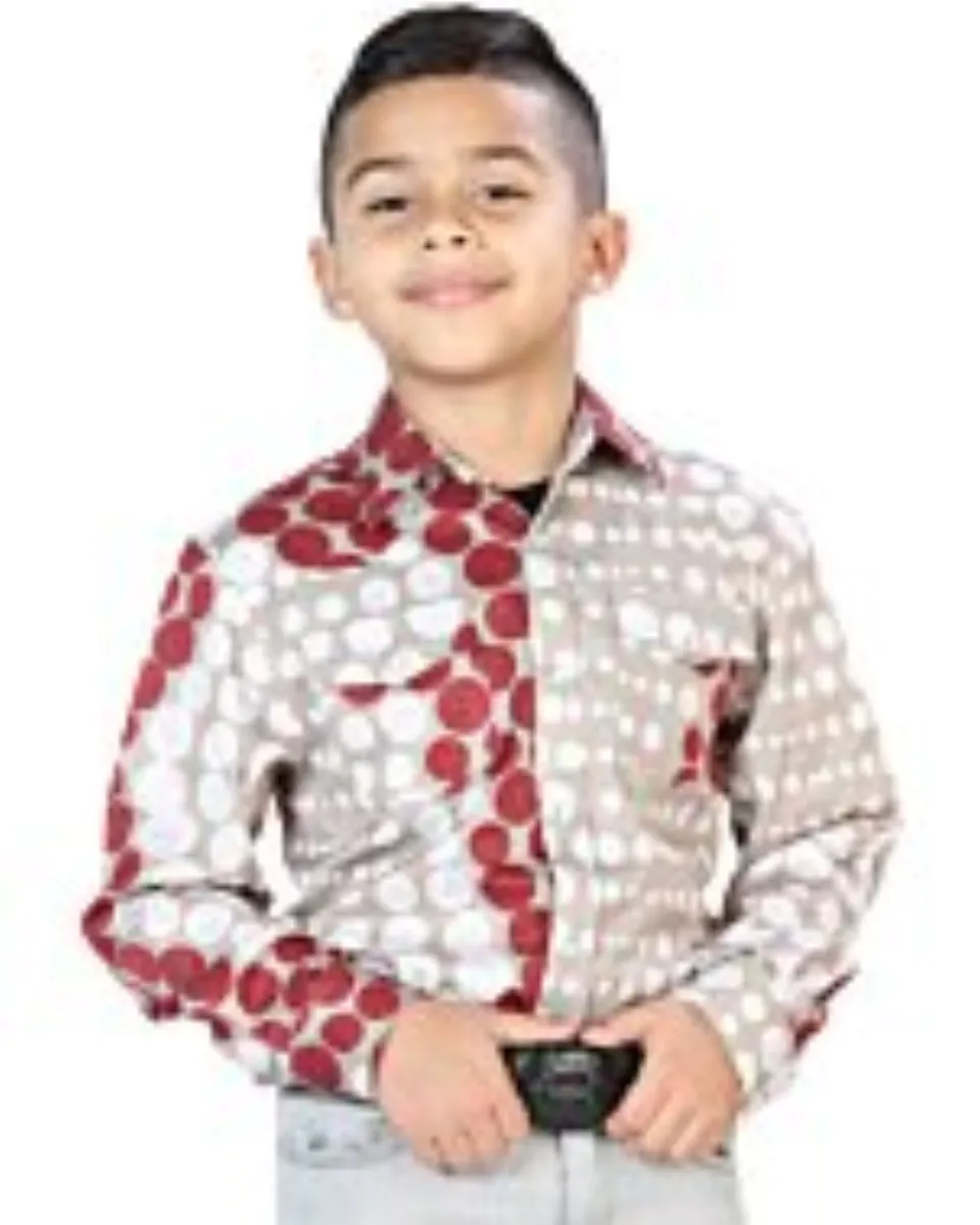Camisa Casual De Niño Color Taupe 44075