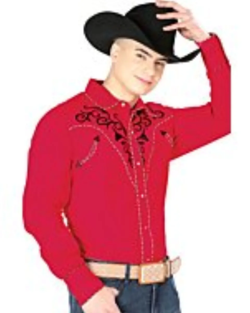 Camisa Roja Vaquera El Señor De Los Cielos 42889