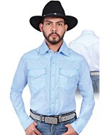 Camisa Vaquera Azul Claro El Señor De Los Cielos 42896