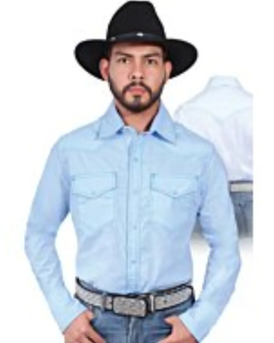 Camisa Vaquera Azul Claro El Señor De Los Cielos 42896