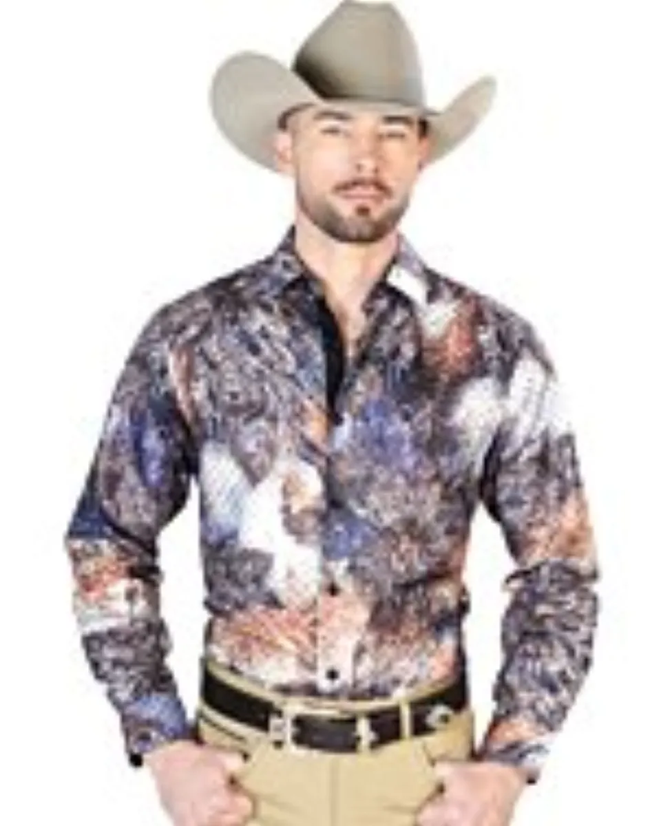 Camisa Vaquera Multicolor Negro ESDLC 43818