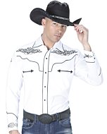 Camisa Blanca Bordada Vaquera El General 40984