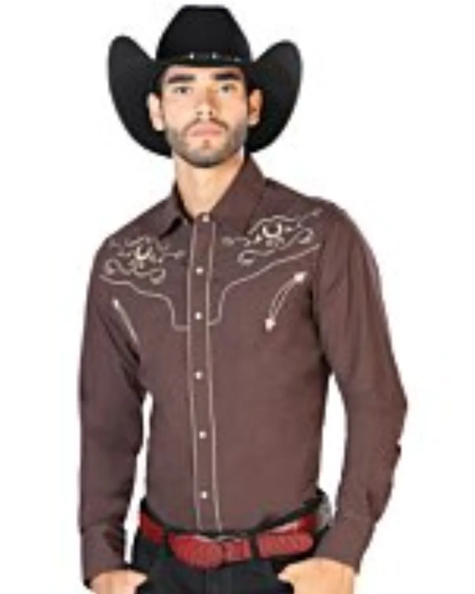 Camisa Vaquera El Señor De Los Cielos 42943 Café