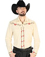 Camisa Vaquera El Señor De Los Cielos Color Beige
