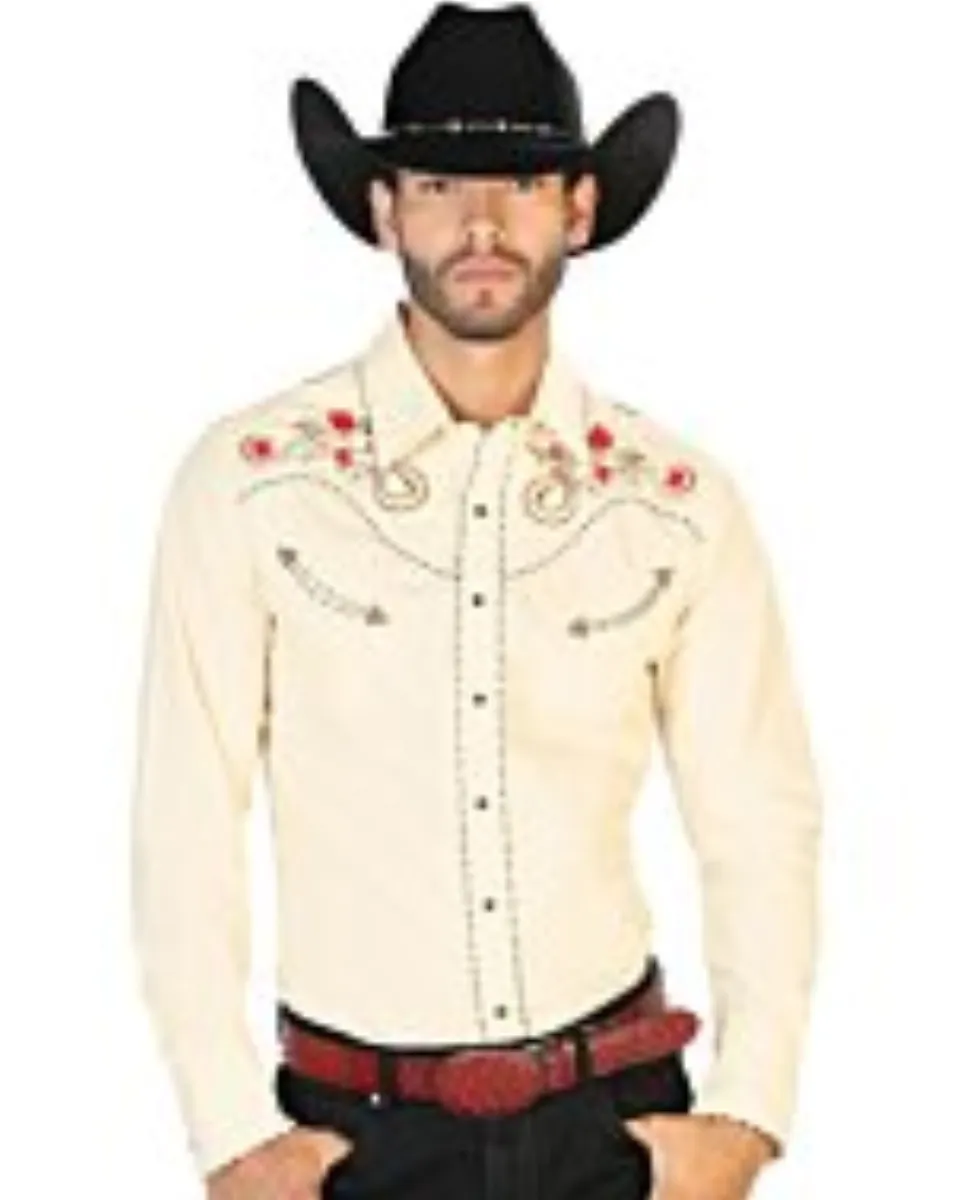 Camisa Vaquera Beige El Señor De Los Cielos 42942