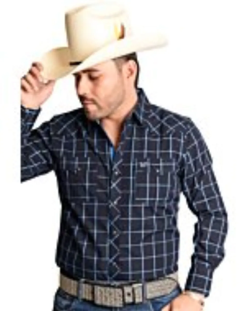 Camisa Vaquera A Cuadros Azules WD 11-899