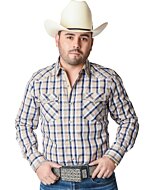 Camisa Vaquera A Cuadros Color Beige WD 11-880