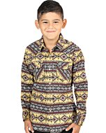 Camisa Color Amarillo Vaquera Para Niño El General 44412