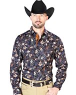 Camisa Vaquera Fina ESDLC 43691 Color Negro-Oro
