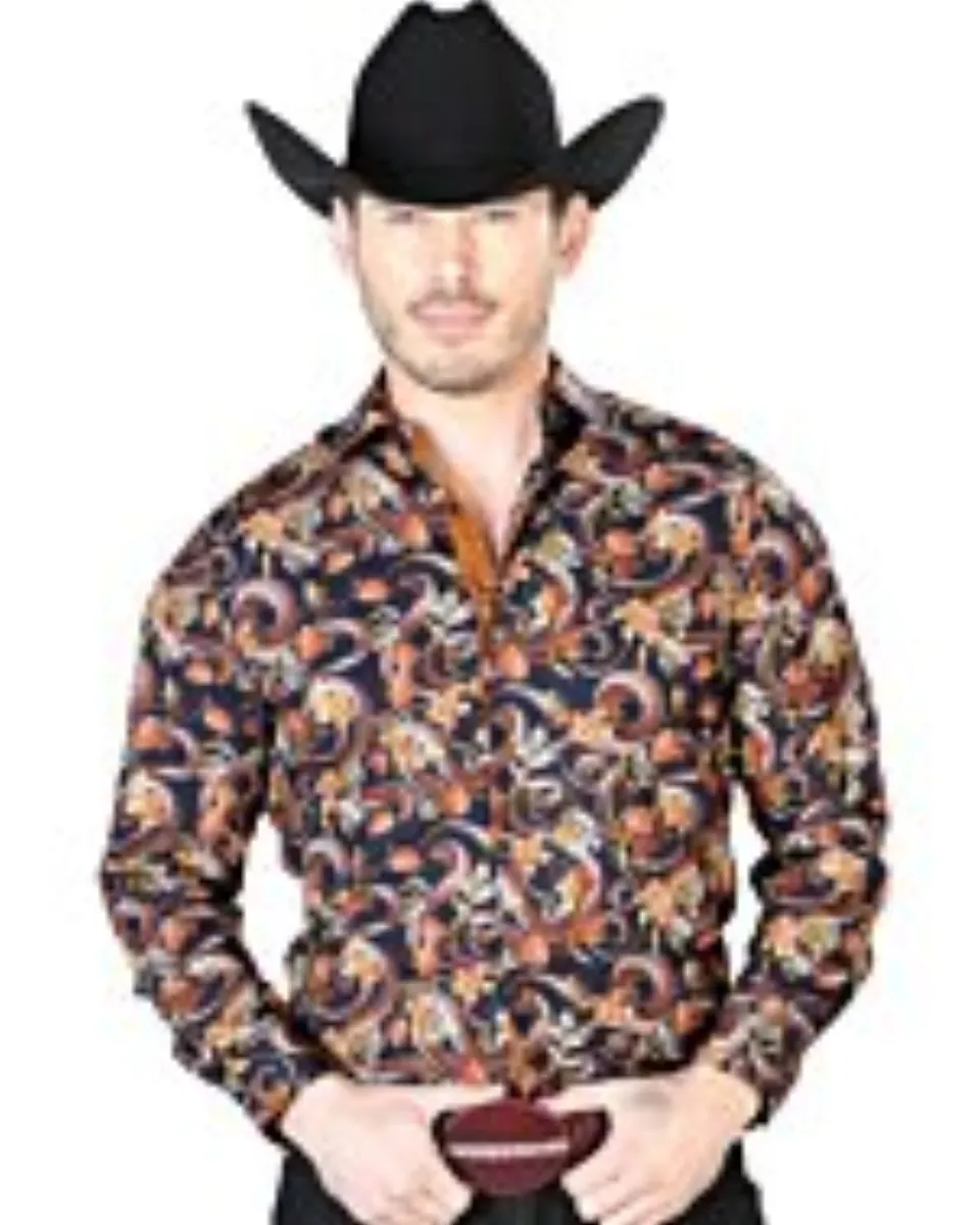 Camisa Vaquera Fina ESDLC 43719 Color Negro-Oro