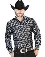 Camisa Negra Jacquard Centenario 43744