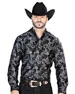 Camisa Jacquard Centenario 43754 Negra