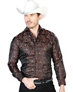 Camisa Jacquard Color Café Centenario 43763