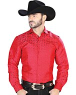 Camisa Jacquard Roja Centenario 43765