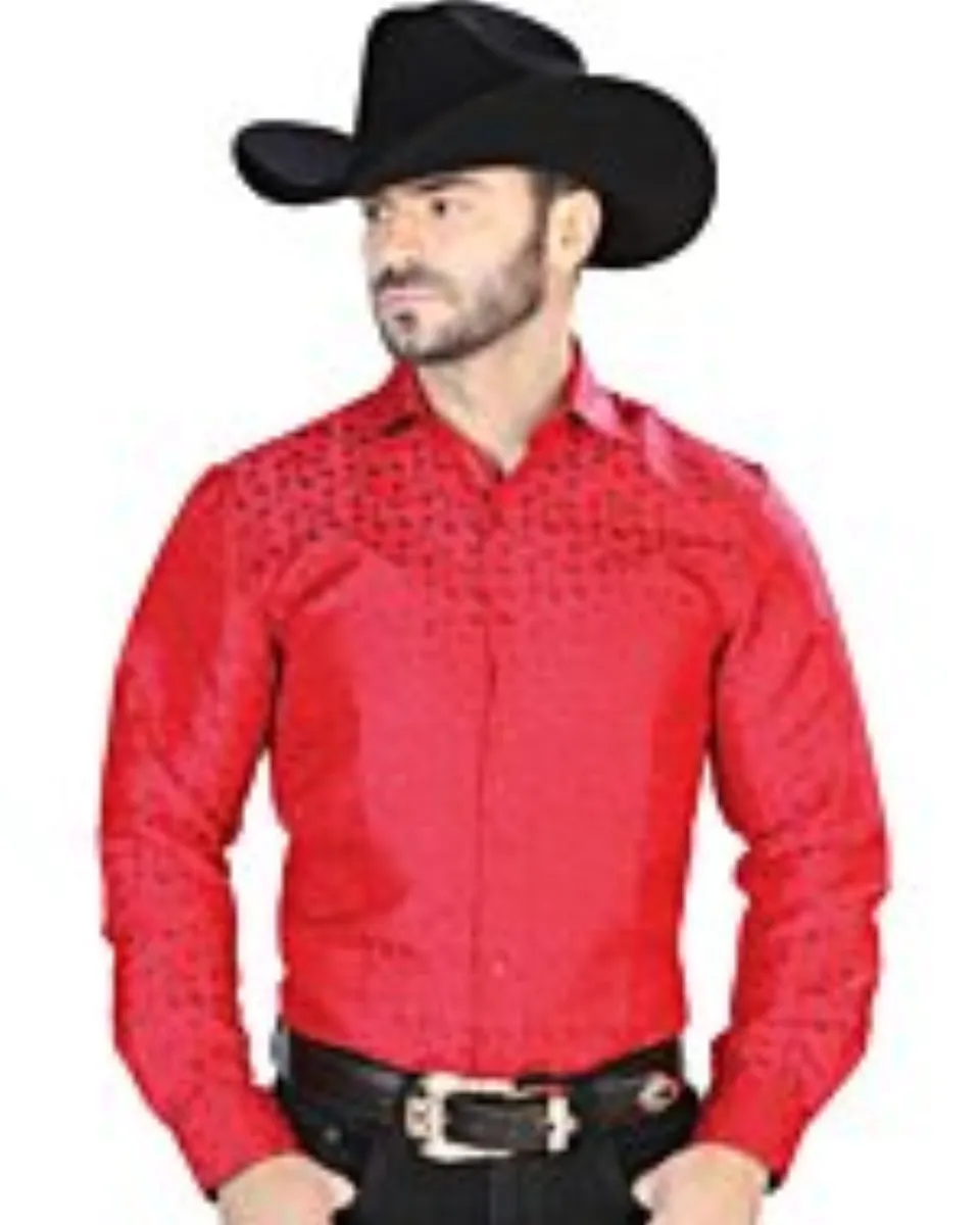 Camisa Jacquard Roja Centenario 43765