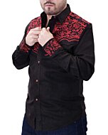 Camisa Vaquera Gamuza Bordada WD Boots 808