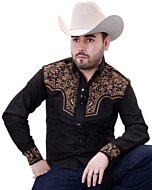 Camisa Vaquera Gamuza Bordada WD Boots 809