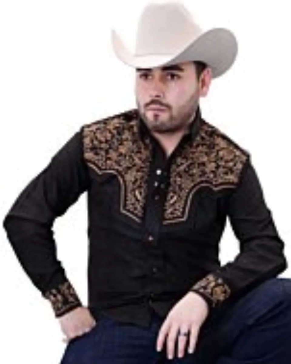 Camisa Vaquera Gamuza Bordada WD Boots 809