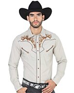 Camisa El Señor De Los Cielos Vaquera 123924 Khaki