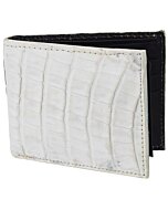 Cartera Piel De Caimán Original WD 10-1697 Hueso