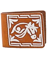 Cartera Piteada Cabeza Caballo WD 10-1785 Natural