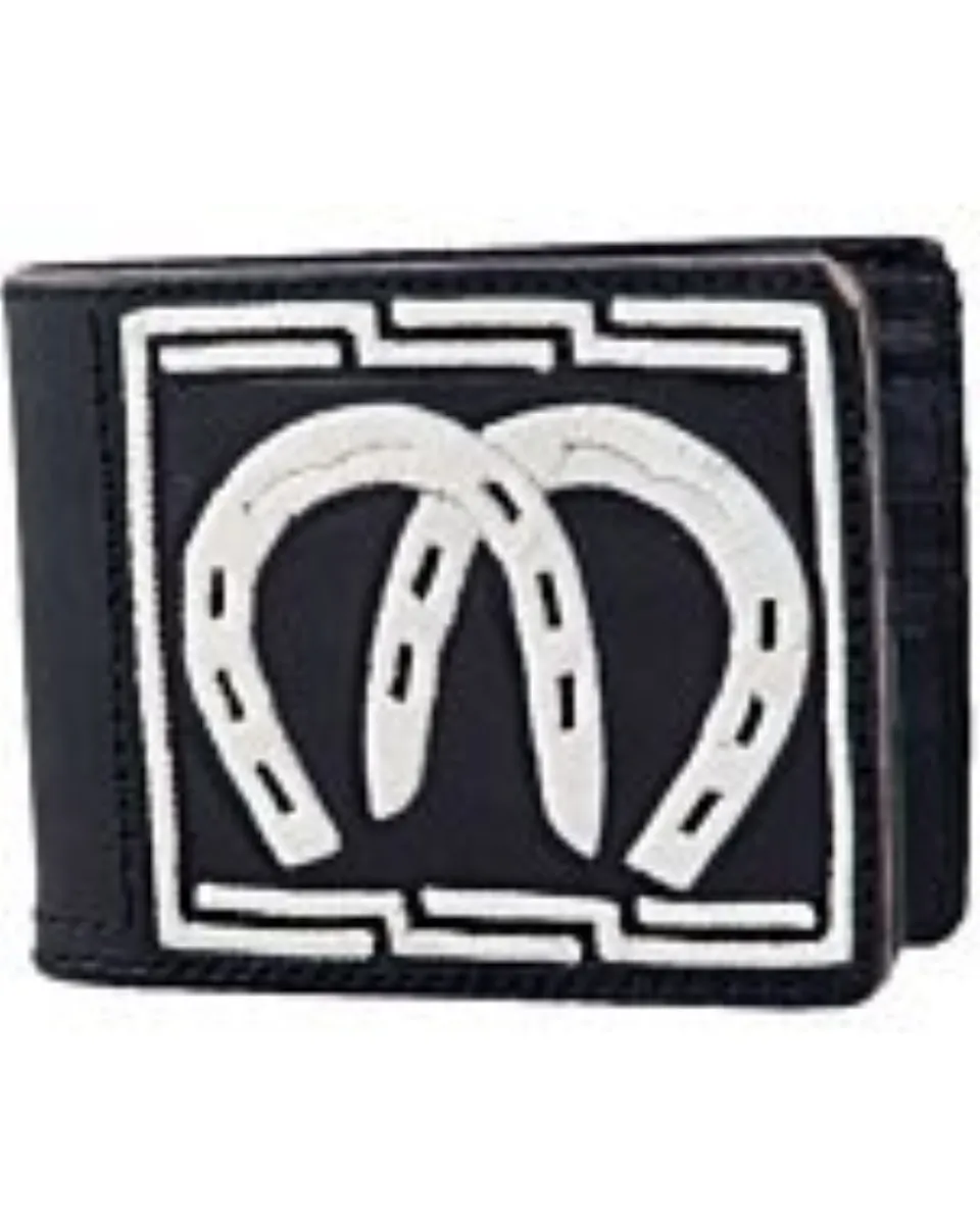 Cartera Piteada Herraduras WD 10-1783 Negra