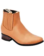 Botines Charros Para Niño Piel Napa Color Tabaco WD 11-759