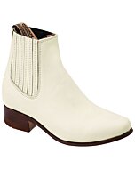 Botines Charros Napa Para Niño Color Hueso WD 11-762