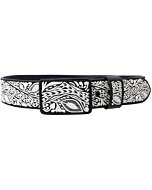 Cinto Charro Pita Fina Color Negro WD 11-1671