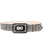 Cinto Charro Piteado Negro Diseño Montura WD 11-1679
