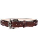Cinto Rodeo De Piel Color Vino Para Mujer WD 11-1588